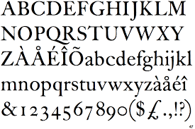 Example font ITC Founders Caslon 30 #1